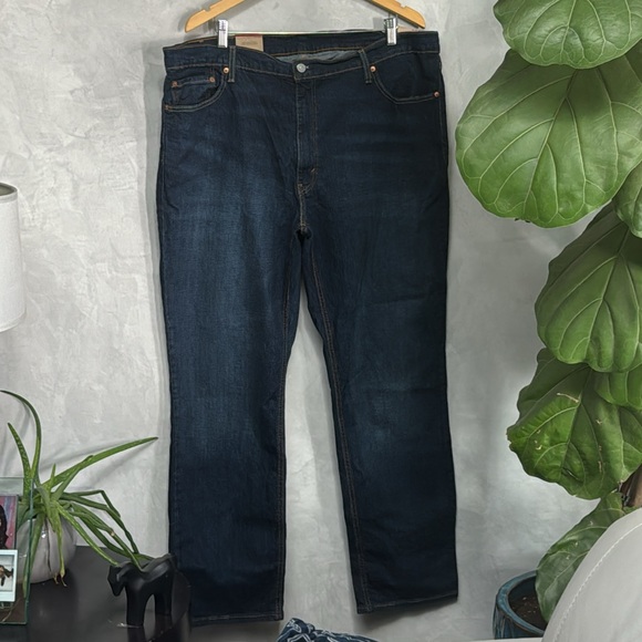 NWT 541™ ATHLETIC TAPER LEVI’S® MEN'S Dark Wash JEANS (big and tall) - Picture 2 of 11